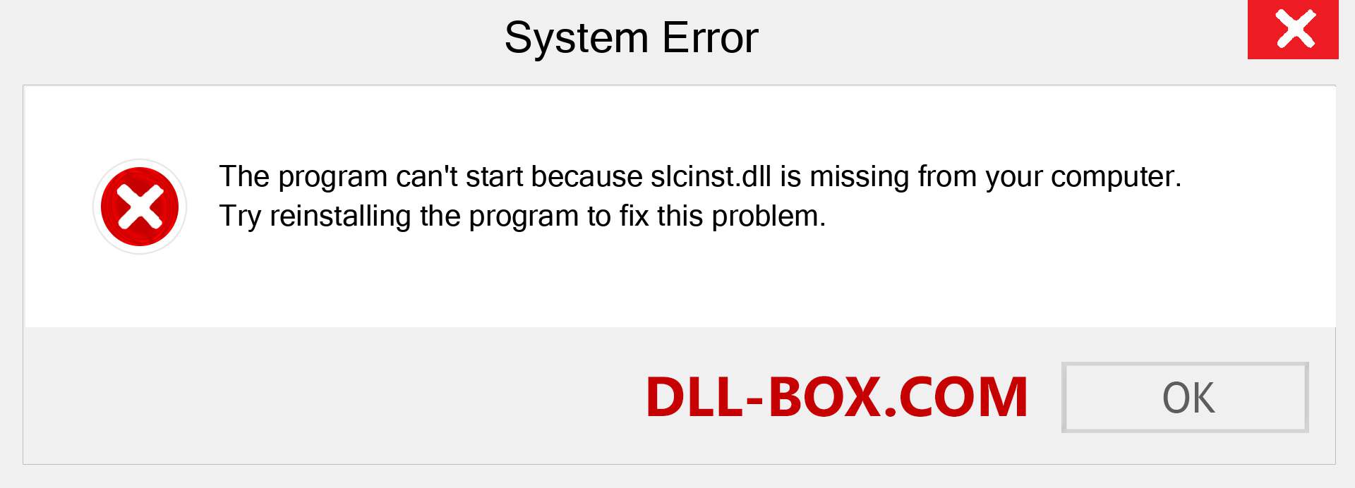  slcinst.dll file is missing?. Download for Windows 7, 8, 10 - Fix  slcinst dll Missing Error on Windows, photos, images