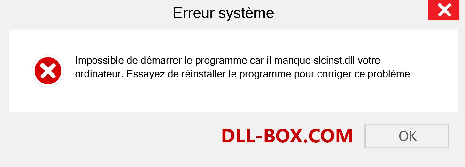 Le fichier slcinst.dll est manquant ?. Télécharger pour Windows 7, 8, 10 - Correction de l'erreur manquante slcinst dll sur Windows, photos, images